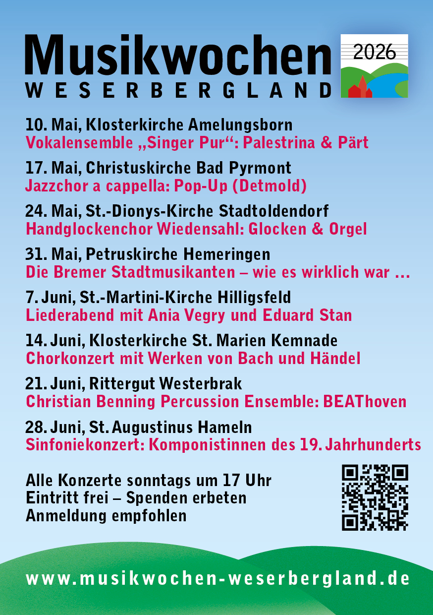 Für Ihre Terminplanung! 